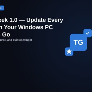 AppGeek 1.0 — free, open source Windows app updater built on winget