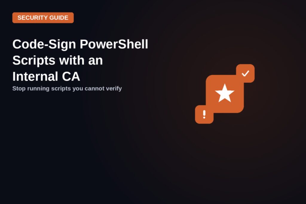 code sign powershell scripts internal ca