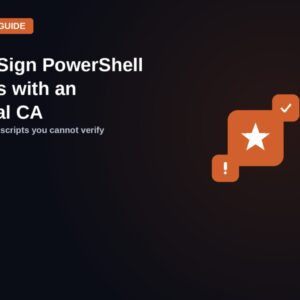 code sign powershell scripts internal ca
