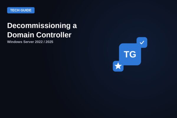 Decommissioning a domain controller on Server 2022/2025 - TechyGeeksHome