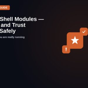 powershell modules install safely