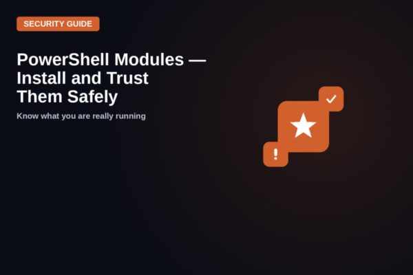 powershell modules install safely