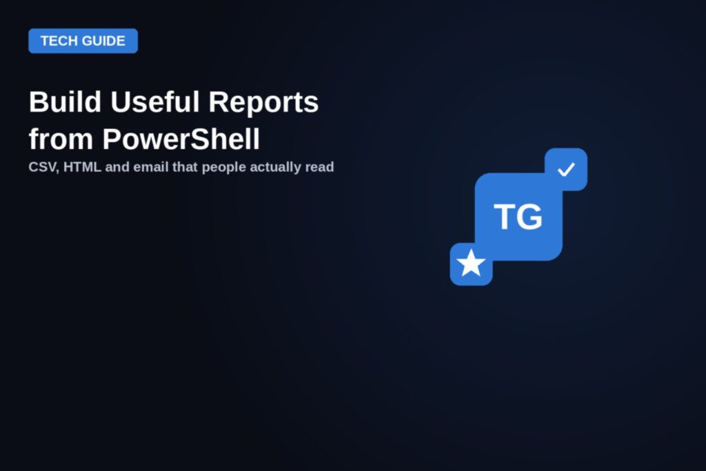 powershell reports csv html email