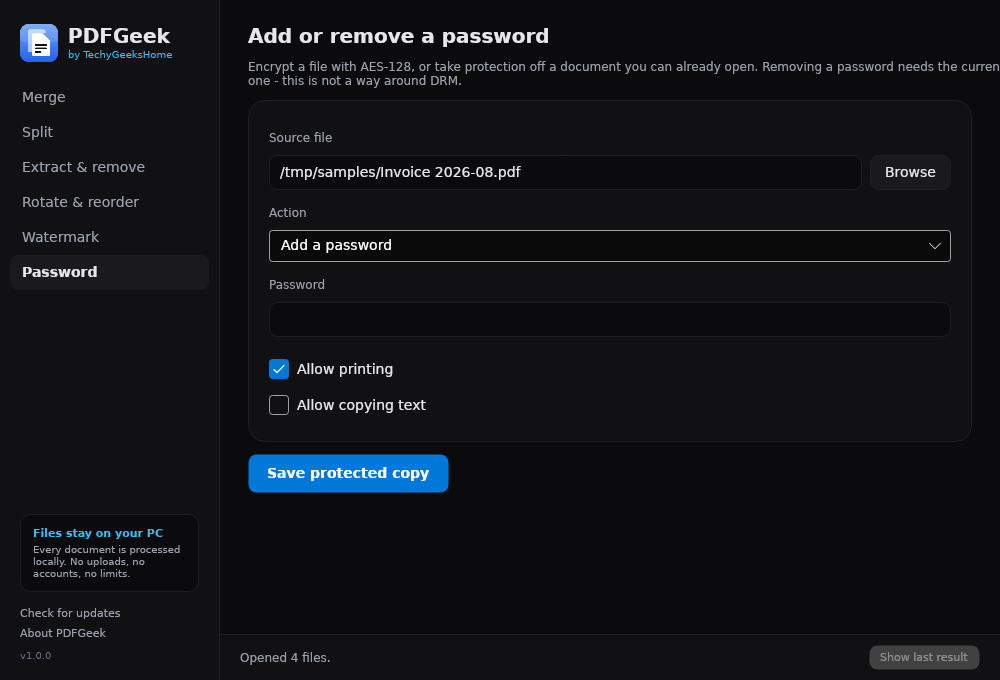screenshot password screenshot password