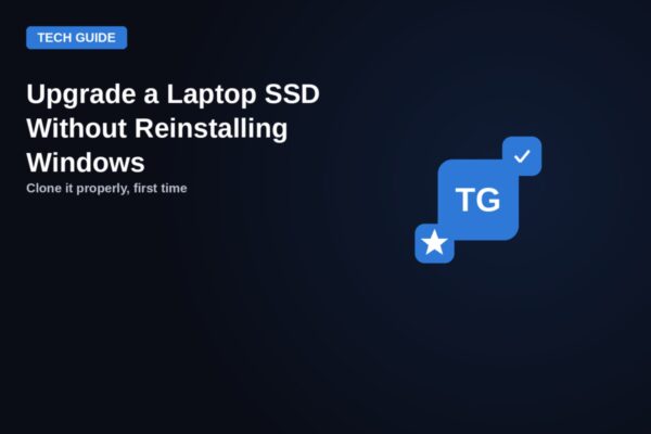 upgrade laptop ssd without reinstalling