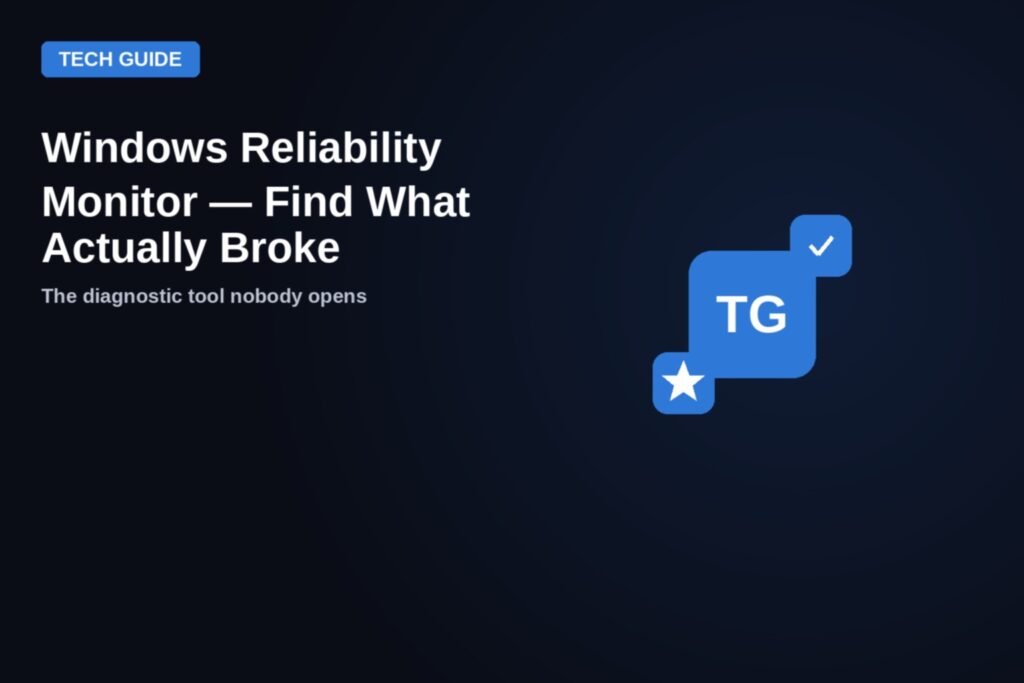 windows reliability monitor guide