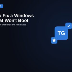 windows wont boot decision tree