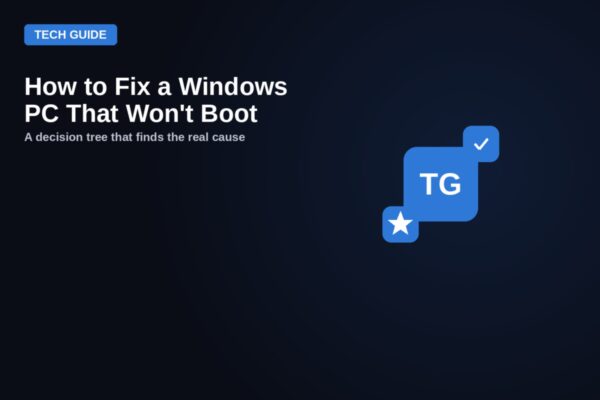 windows wont boot decision tree