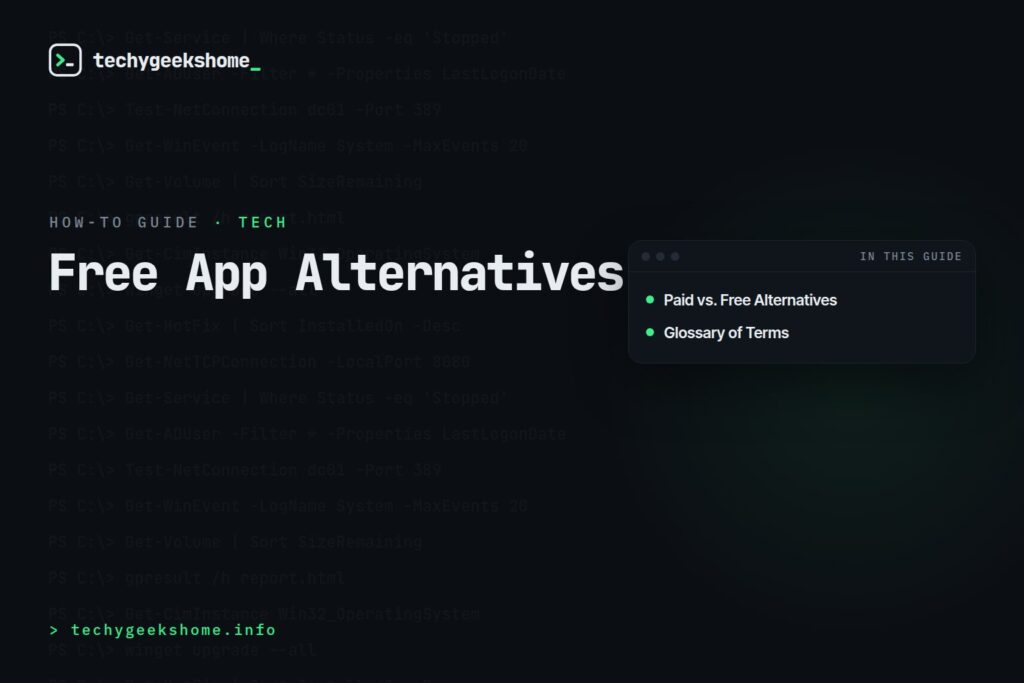 Free App Alternatives: 18 Picks for Popular Paid Tools