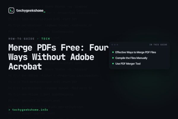 Merge PDFs Free: Four Ways Without Adobe Acrobat