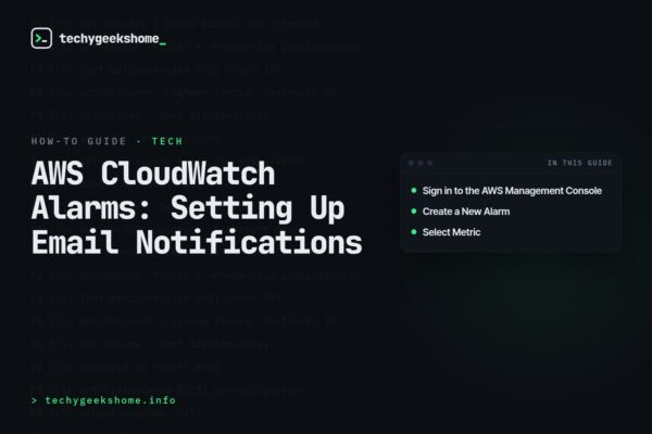 AWS CloudWatch Alarms: Setting Up Email Notifications