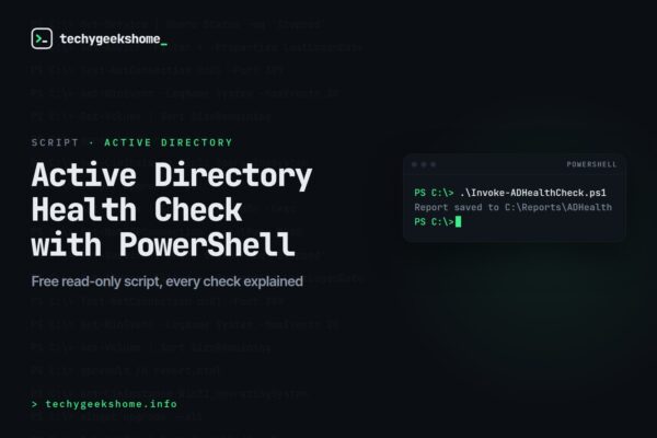 Active Directory Health Check with PowerShell: Free Script and What Each Check Means
