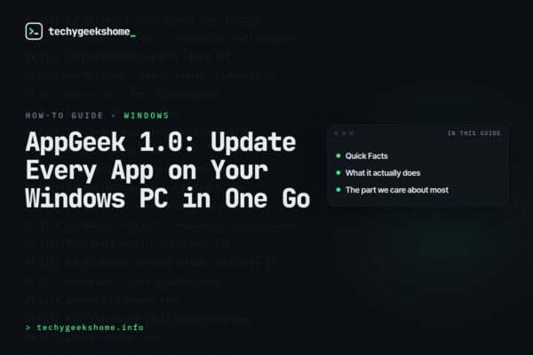 AppGeek 1.0: Update Every App on Your Windows PC in One Go
