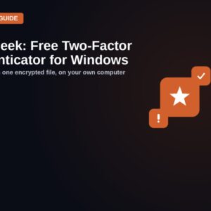 AuthGeek, free two-factor authenticator for Windows