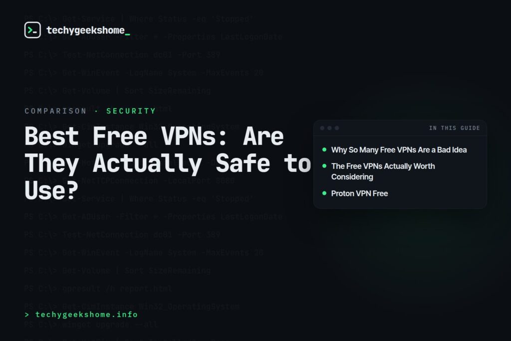 Best Free VPNs in 2026: Are They Actually Safe to Use?