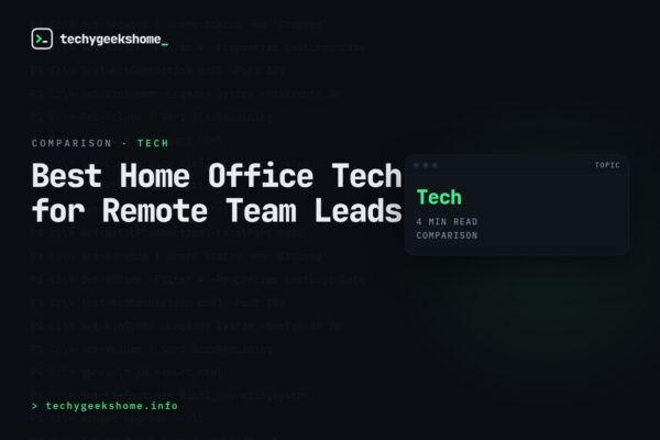 Best Home Office Tech for Remote Team Leads in 2026