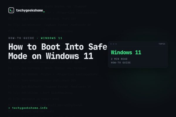 How to Boot Into Safe Mode on Windows 11