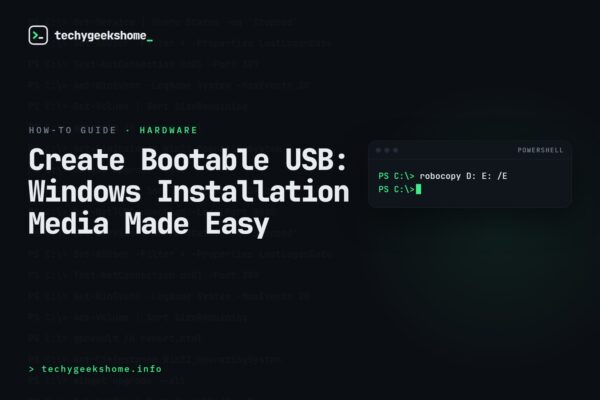 Create Bootable USB: Windows Installation Media Made Easy