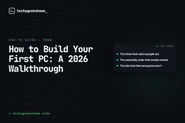 How to Build Your First PC: A 2026 Walkthrough