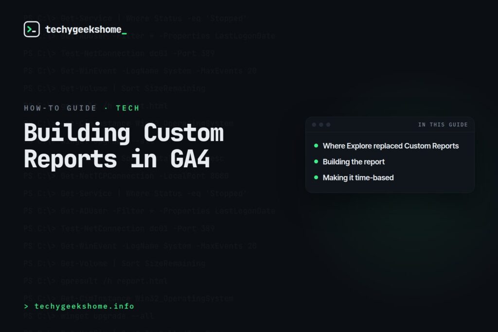 Building Custom Reports in GA4: A Guide to the Explore Workspace