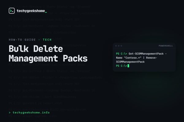 Bulk Delete Management Packs: Clearing Multiple at Once