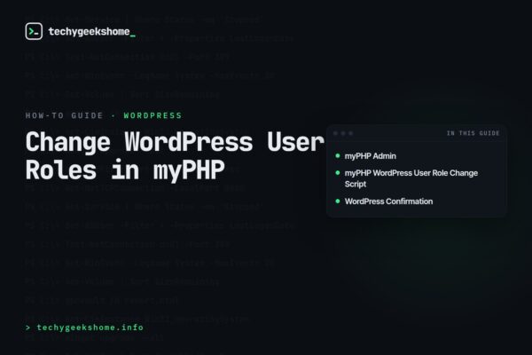 Change WordPress User Roles in myPHP