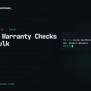 Checking Dell Warranty Status in Bulk with the TechDirect API in 2026