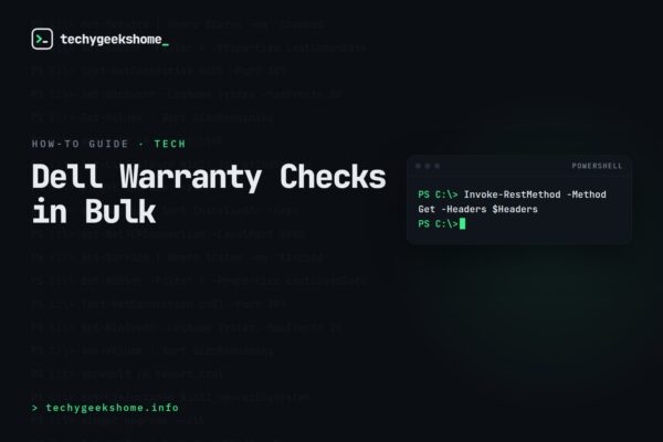 Checking Dell Warranty Status in Bulk with the TechDirect API in 2026