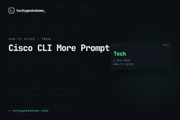 Cisco CLI More Prompt: Turning Off Pagination for Long Output