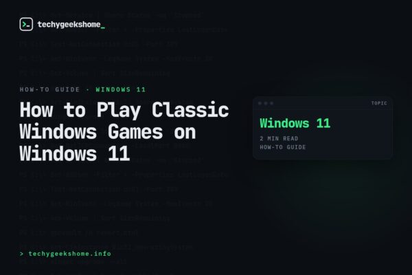 How to Play Classic Windows Games (Solitaire, Minesweeper, FreeCell) on Windows 11