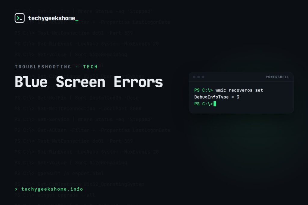 Blue Screen Errors: The Ten You'll Actually See and What Causes Them