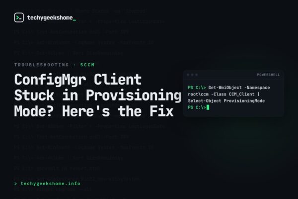ConfigMgr Client Stuck in Provisioning Mode? Here's the Fix