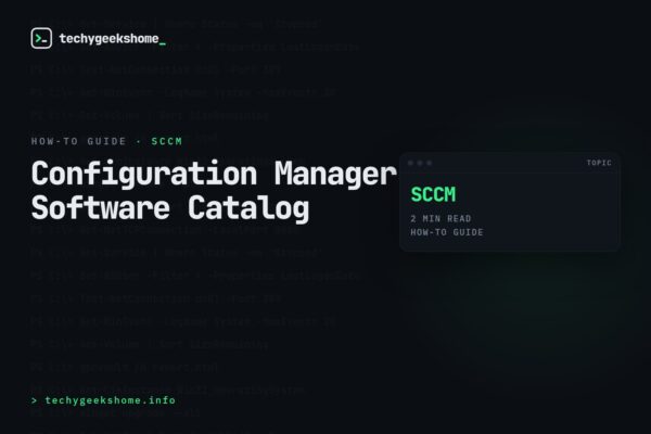Configuration Manager Software Catalog: Standard Programs to add