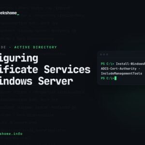 Configuring Certificate Services (AD CS) on Windows Server: A Beginner's Guide