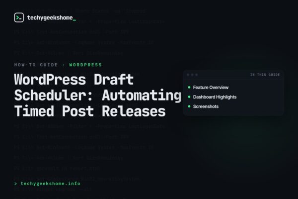 WordPress Draft Scheduler: Automating Timed Post Releases