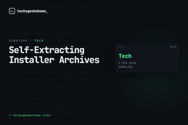 Create a self extracting archive and launch an installer