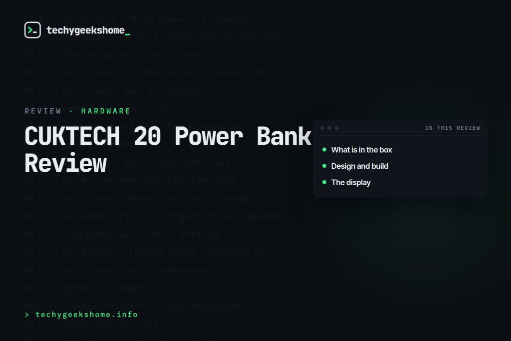 CUKTECH 20 Power Bank Review: 25000mAh and 140W in a Can-Sized Package