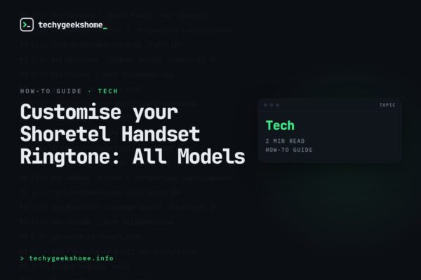 Customise your Shoretel Handset Ringtone: All Models