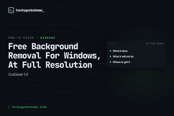 CutGeek 1.0: Free Background Removal For Windows, At Full Resolution