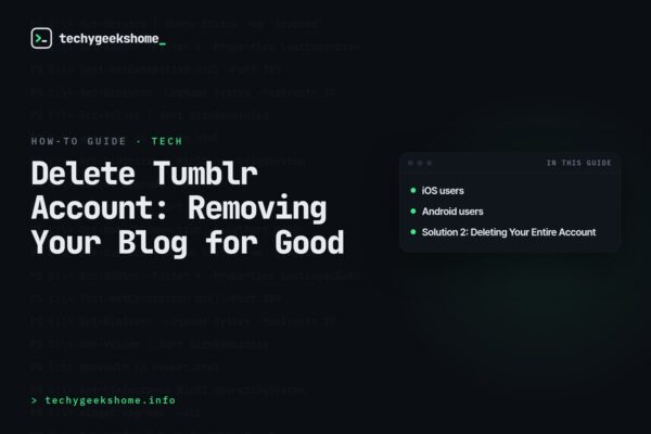 Delete Tumblr Account: Removing Your Blog for Good