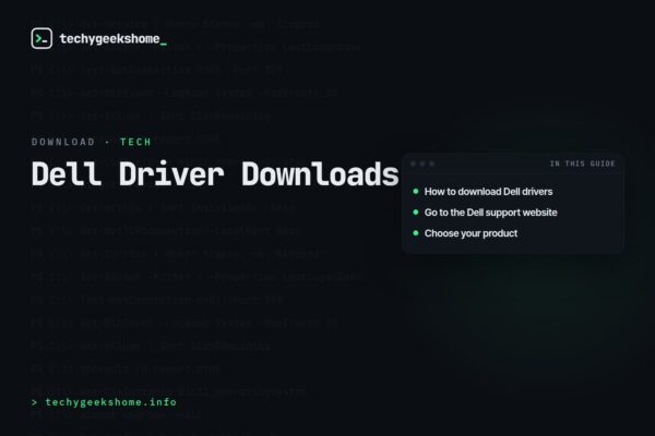 Dell Driver Downloads
