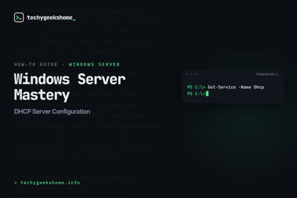 DHCP Server Configuration: Windows Server Mastery