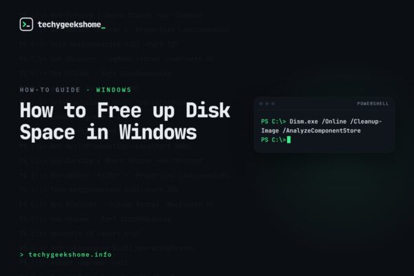How to Free up Disk Space in Windows
