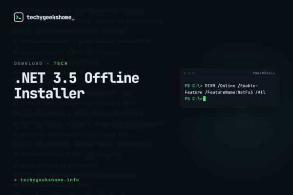 .NET 3.5 Offline Installer: Adding the Feature Without Internet