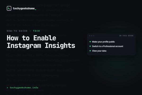 How to Enable Instagram Insights