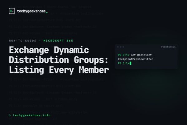 Exchange Dynamic Distribution Groups: Listing Every Member