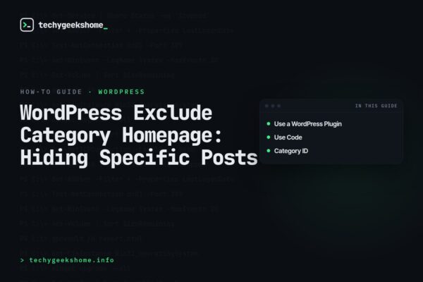 WordPress Exclude Category Homepage: Hiding Specific Posts