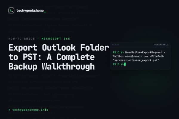 Export Outlook Folder to PST: A Complete Backup Walkthrough