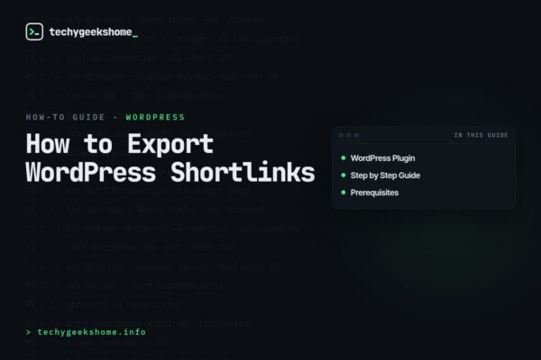 How to Export WordPress Shortlinks