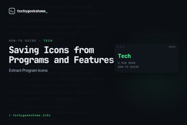 Extract Program Icons: Saving Icons from Programs and Features